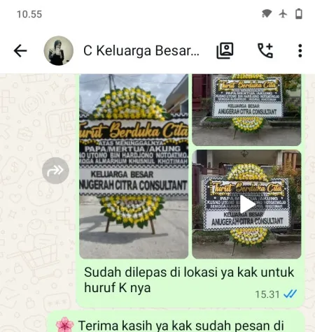 Pengiriman Papan Bunga Duka Rangkasbitung